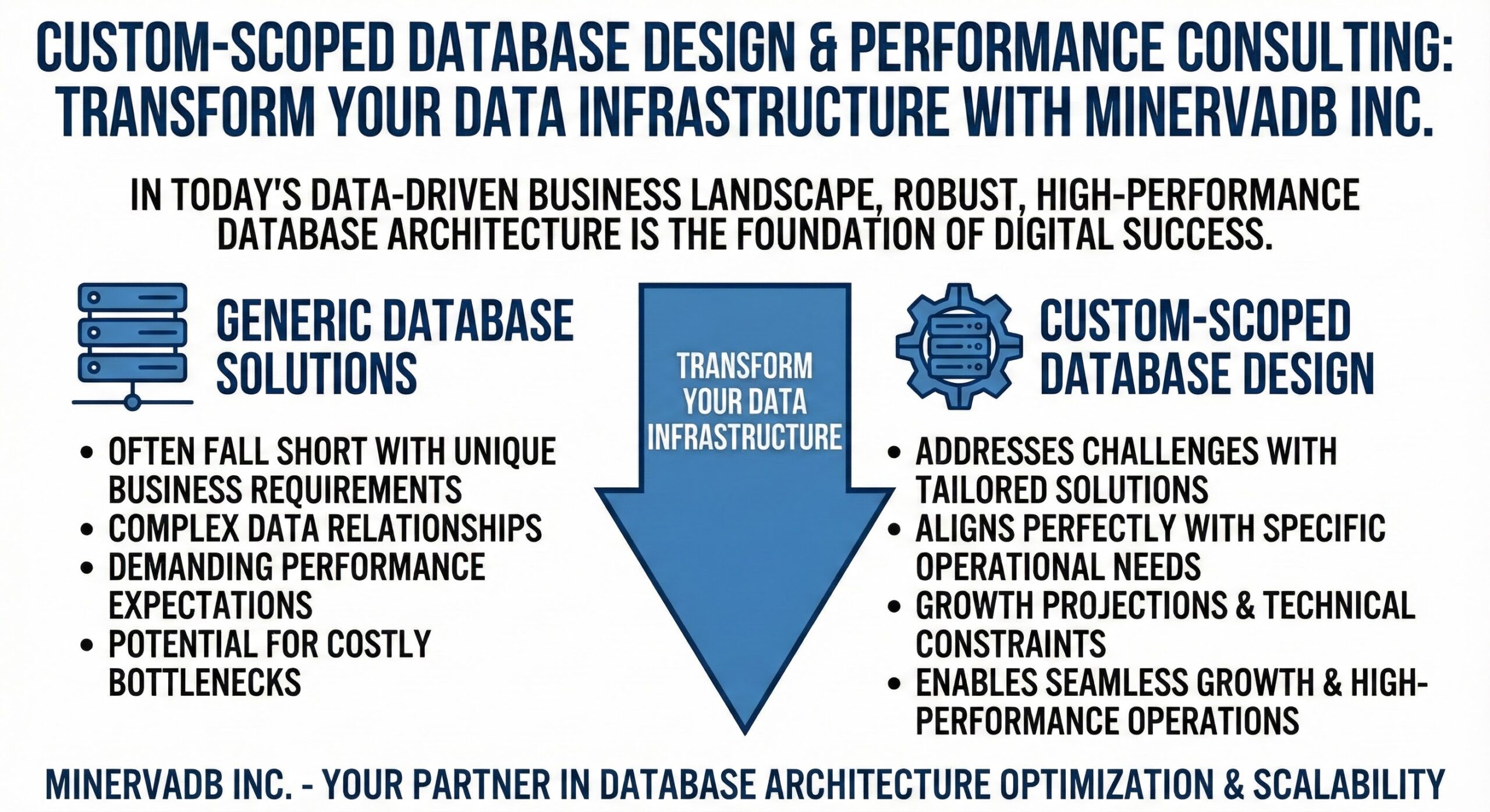 Custom-Scoped Database Design and Performance Consulting