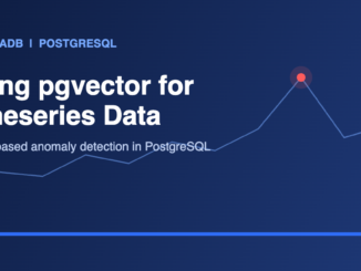pgvector for timeseries data anomaly detection in PostgreSQL