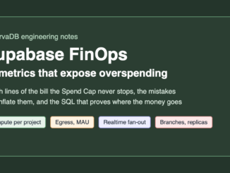 Supabase FinOps: the 10 metrics that expose overspending on Supabase